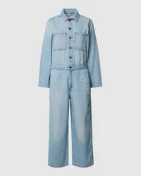 Levi's Jumpsuit mit Brusttaschen Hellblau