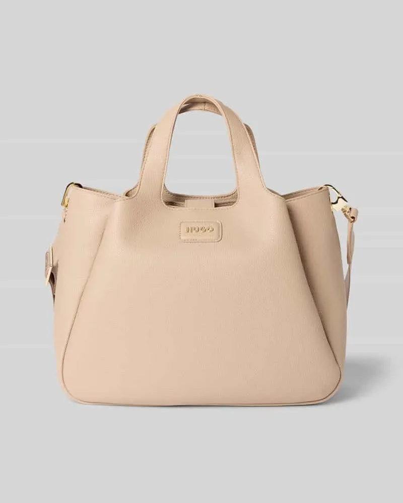 HUGO BOSS Umhängetasche in Leder-Optik Modell 'ORIN_SM Beige