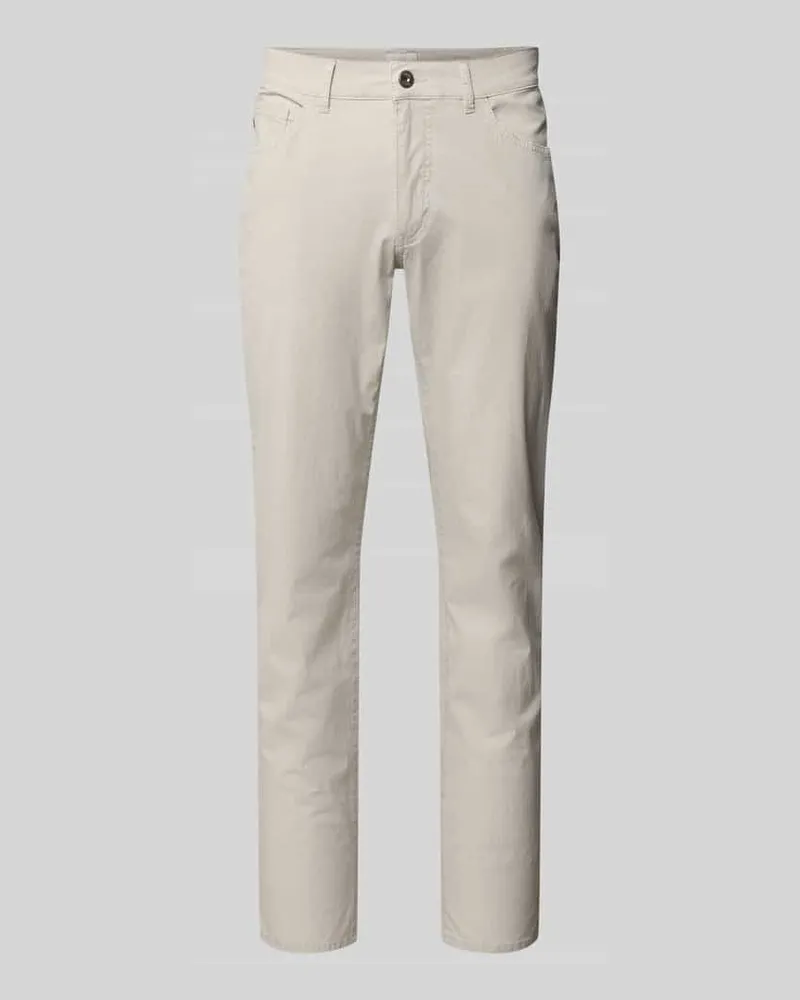 Brax Regular Fit Hose mit 5-Pocket-Design aus Baumwoll-Mix Modell 'Cadiz Sand