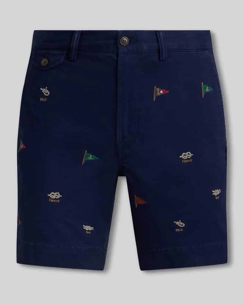 Ralph Lauren Regular Fit Shorts mit Stitching Details Marine