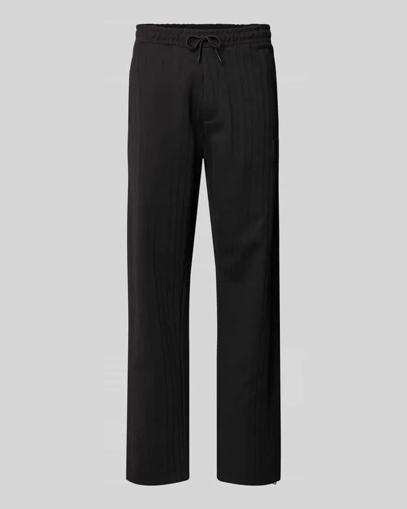 HUGO BOSS Regular Fit Sweatpants aus Baumwoll-Mix Modell 'DAVROPANT Black