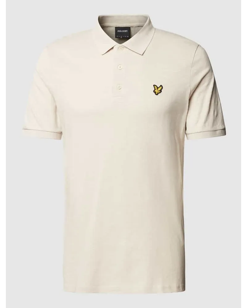 Lyle & Scott Poloshirt mit Logo-Stitching Sand