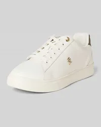 Tommy Hilfiger Sneaker aus Leder  mit Label-Detail Modell 'ELEVATED Weiss