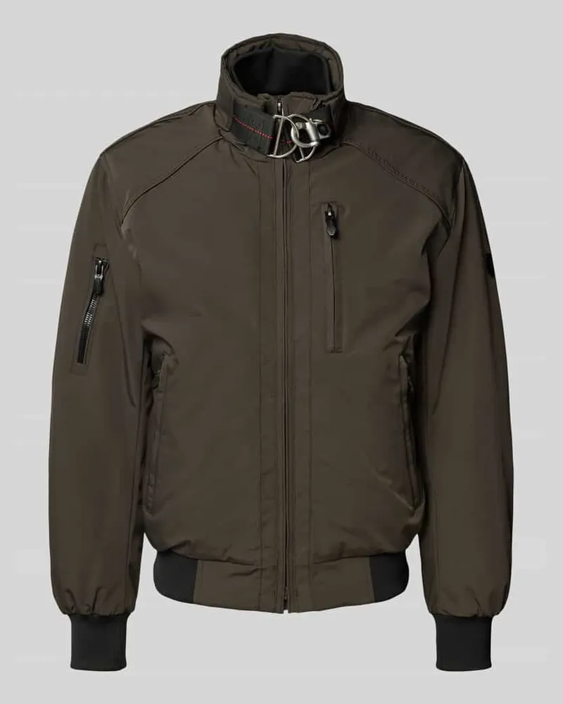 Wellensteyn Comfort Fit Funktionsjacke mit Stehkragen Modell 'BOGART B-52 Oliv
