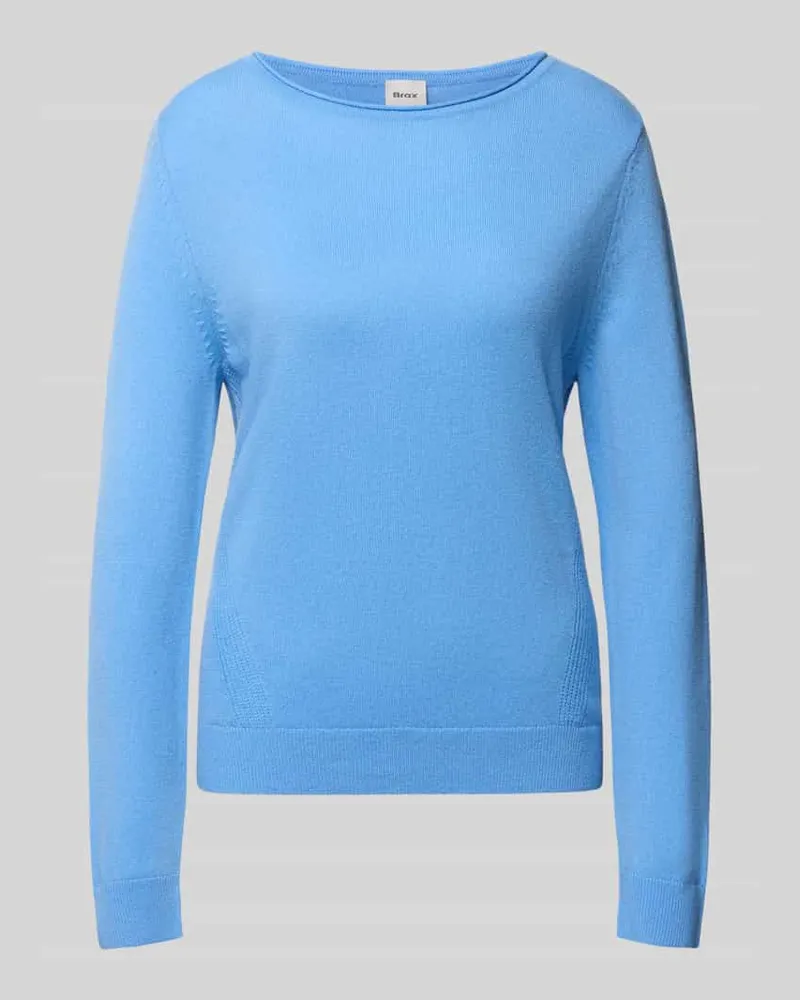 Brax Regular Fit Pullover aus Schurwoll-Kaschmir-Mix Modell 'Lisa Hellblau