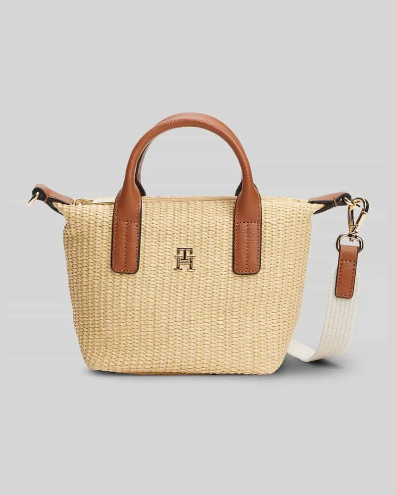 Tommy Hilfiger Henkeltasche mit Flechtoptik Sand