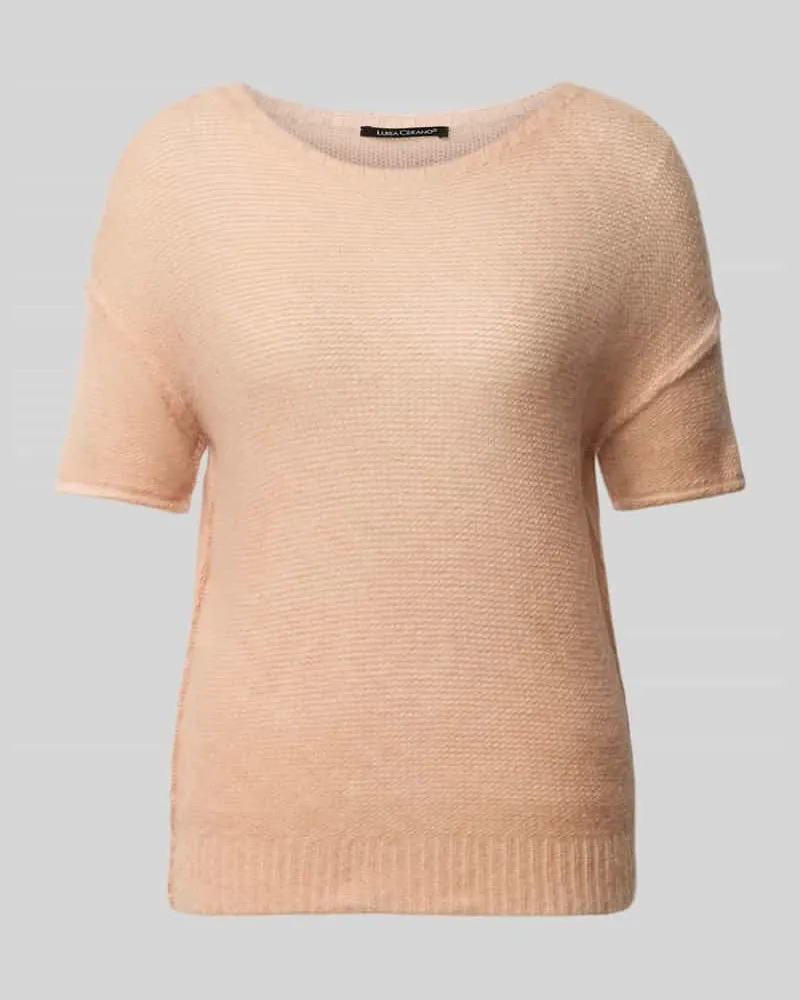 Luisa Cerano Strickpullover mit Alpaka-Anteil Altrosa