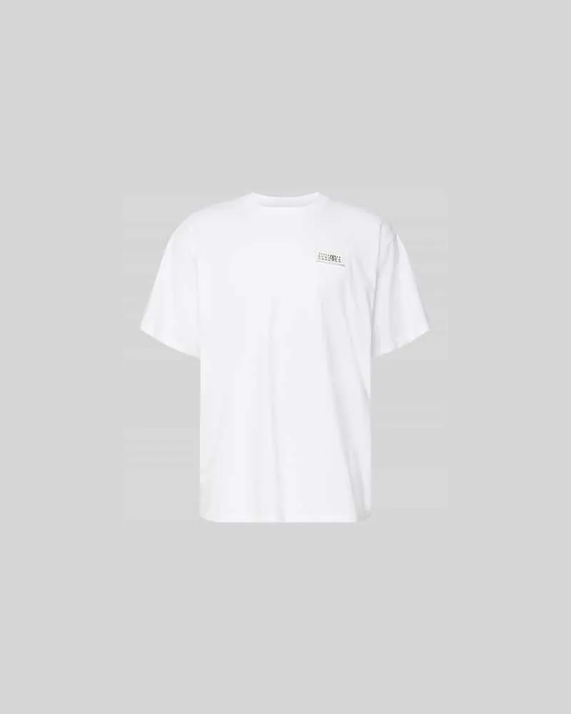 Maison Margiela T-Shirt mit Label-Print Weiss