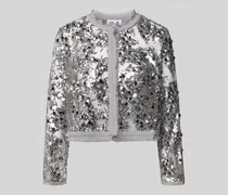 Bluse mit Allover-Pailettenbesatz