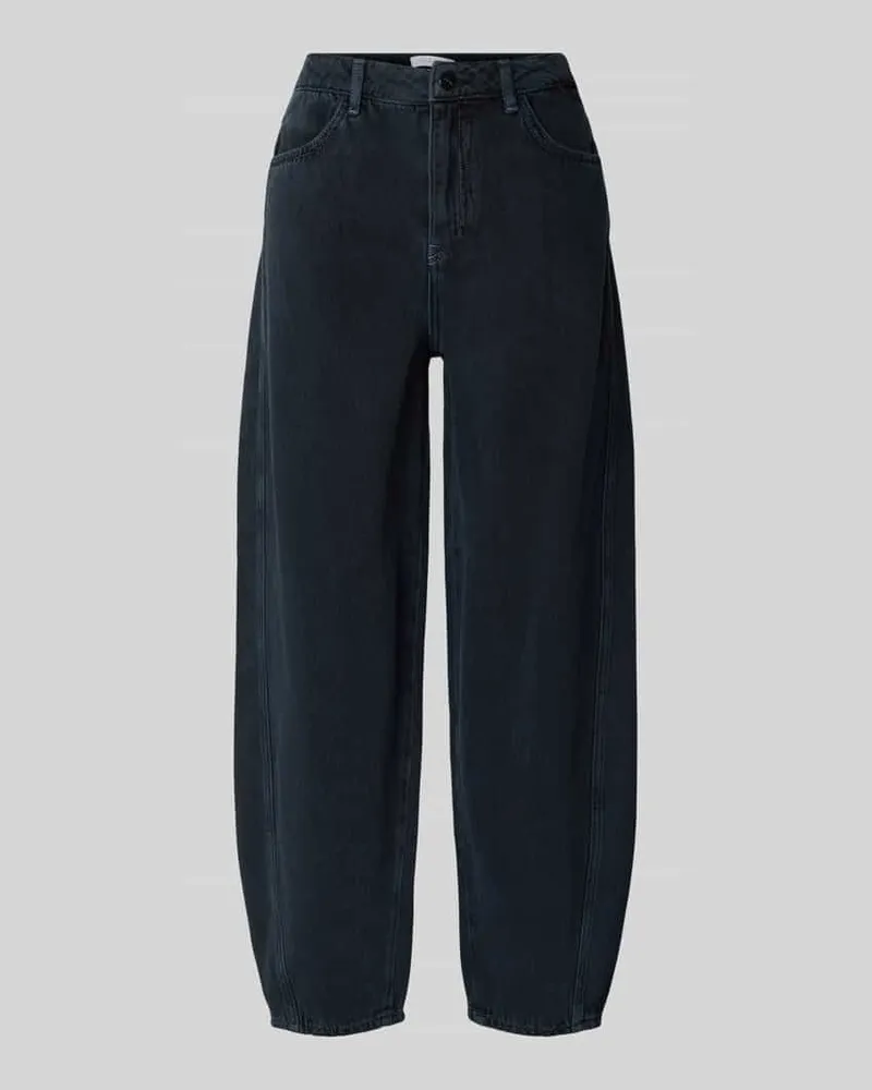 Rich&Royal Barrel Fit Jeans mit Eingrifftaschen Dunkelblau