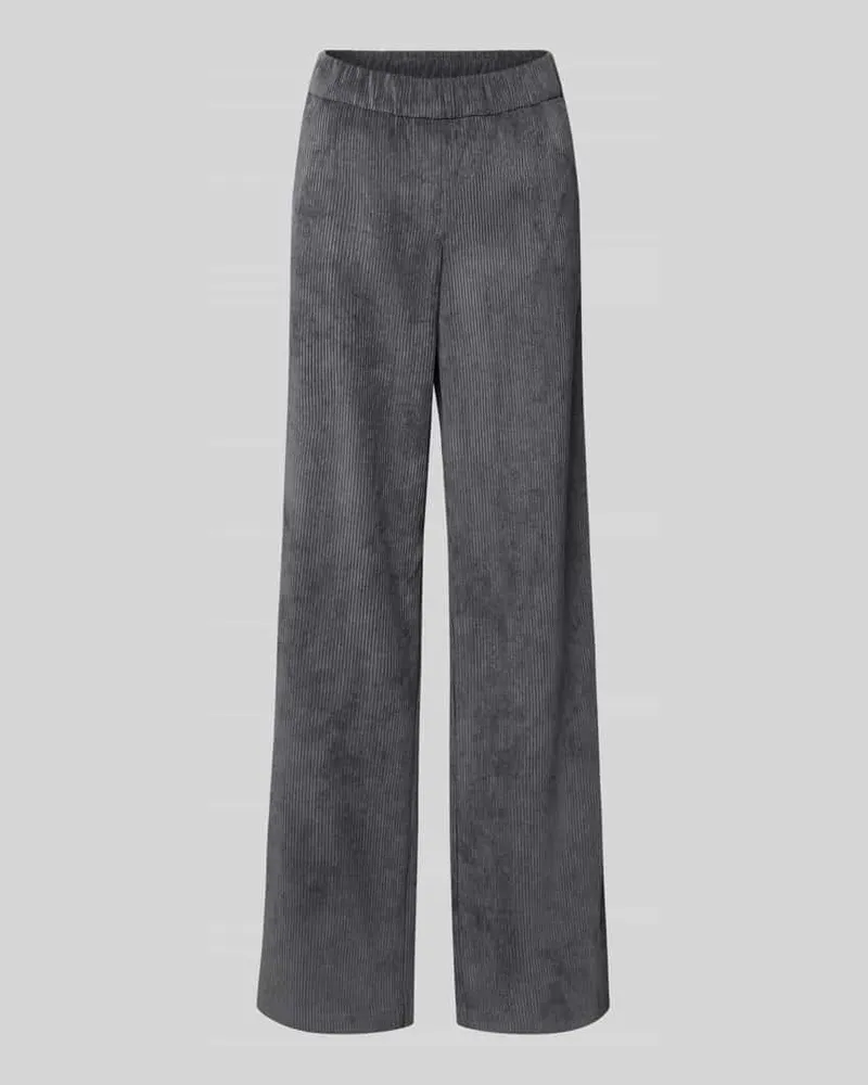 MAC Jeans Stoffhose mit französischen Eingrifftaschen Modell 'Chiara Mittelgrau
