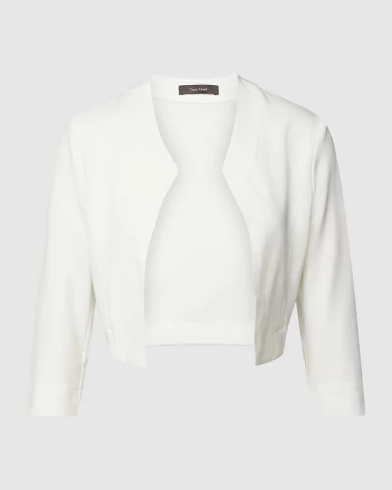 Vera Mont Bolero mit offener Vorderseite Offwhite