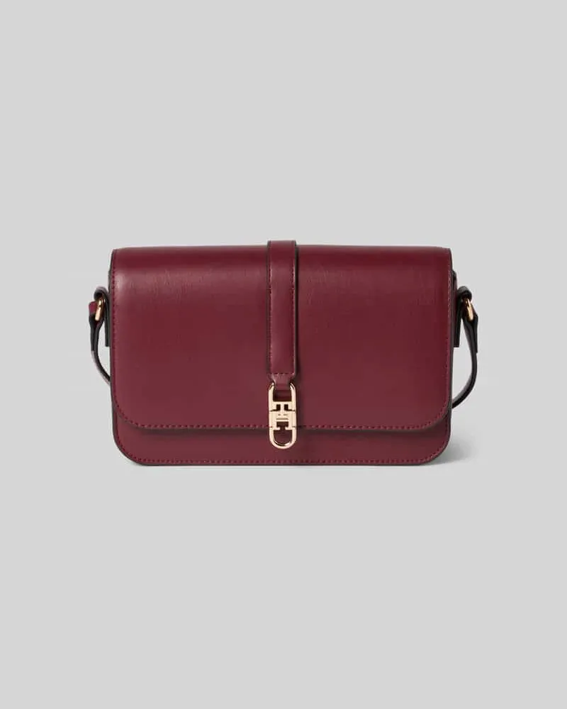 Tommy Hilfiger Umhängetasche mit Logo-Applikation Bordeaux
