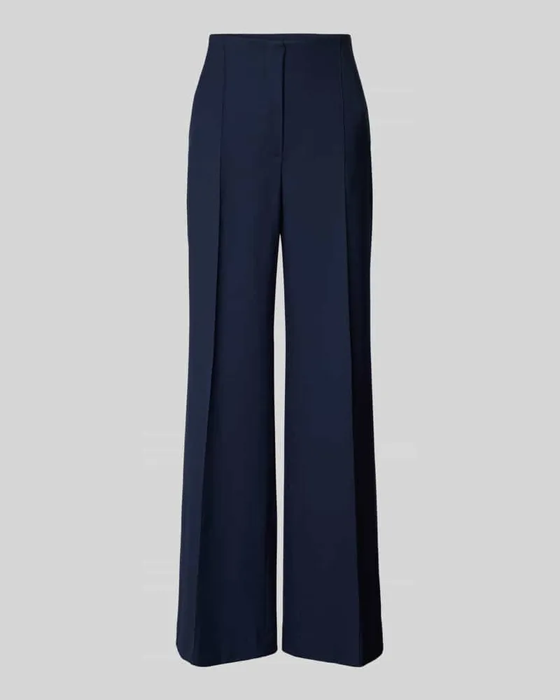 RAFFAELLO ROSSI  Wide Leg Stoffhose mit Strukturmuster Modell 'AGATHA Marine