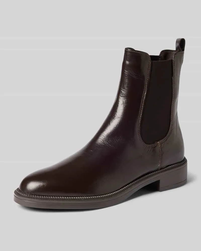 Tamaris Chelseas aus echtem Rindsleder Dunkelbraun