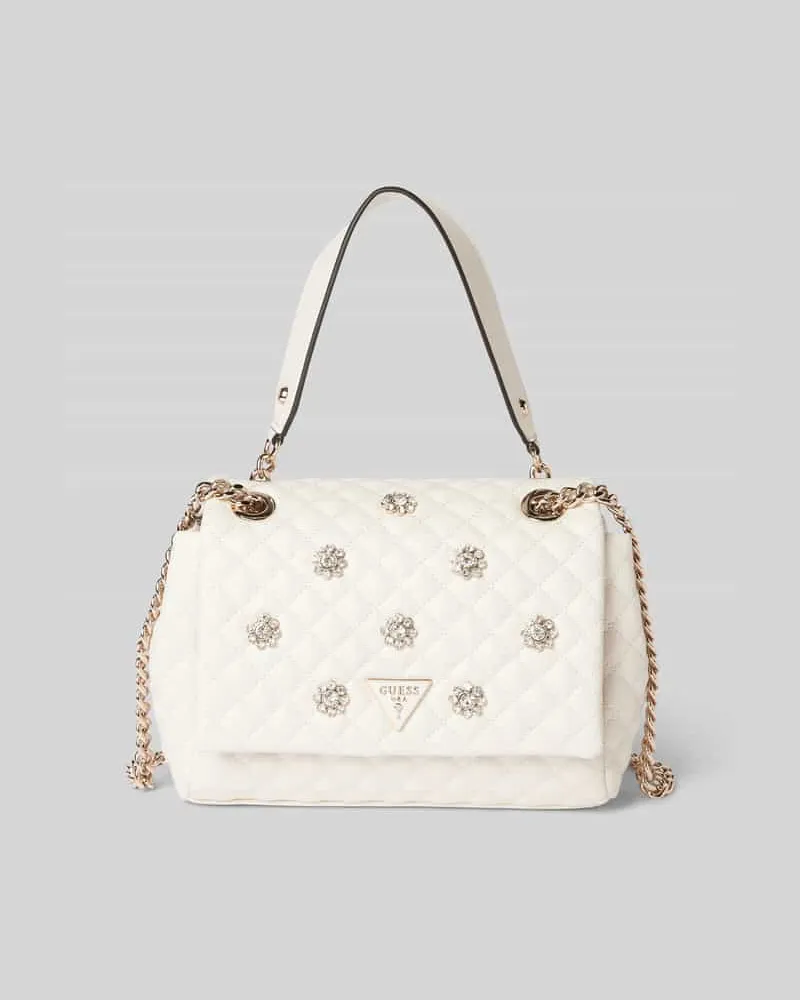 Guess Handtasche mit Steppnähten Modell 'EVERLEE Ecru