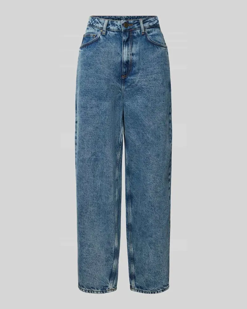 American Vintage Mom Fit Jeans im 5-Pocket-Design Modell 'JOYBIRD Blau