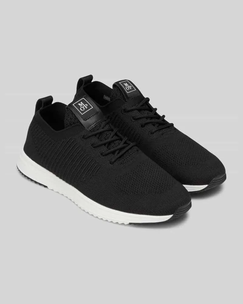 Marc O'Polo Low Top Sneaker mit strukturierter Stretch-Oberfläche Black
