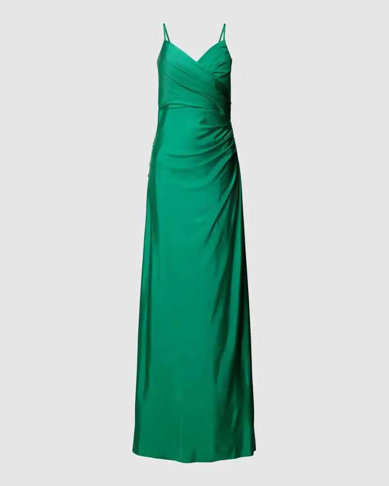 TROYDEN Abendkleid mit Taillenpasse Smaragd