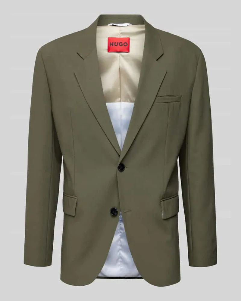 HUGO BOSS Regular Fit Sakko mit Reverskragen Modell 'Kris Oliv