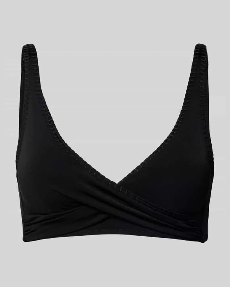 watercult Bikini-Oberteil mit abnehmbaren, verstellbaren Trägern Black