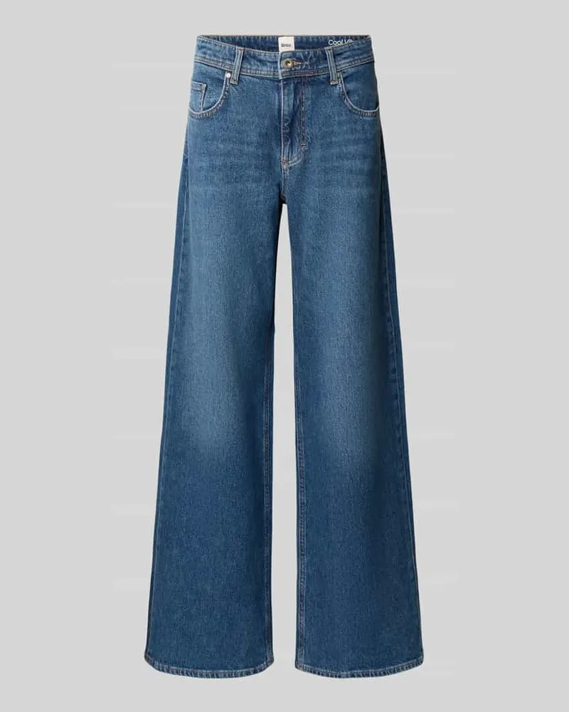 Brax Wide Leg Jeans im 5-Pocket-Design Modell 'STYLE.MORGAN Blau