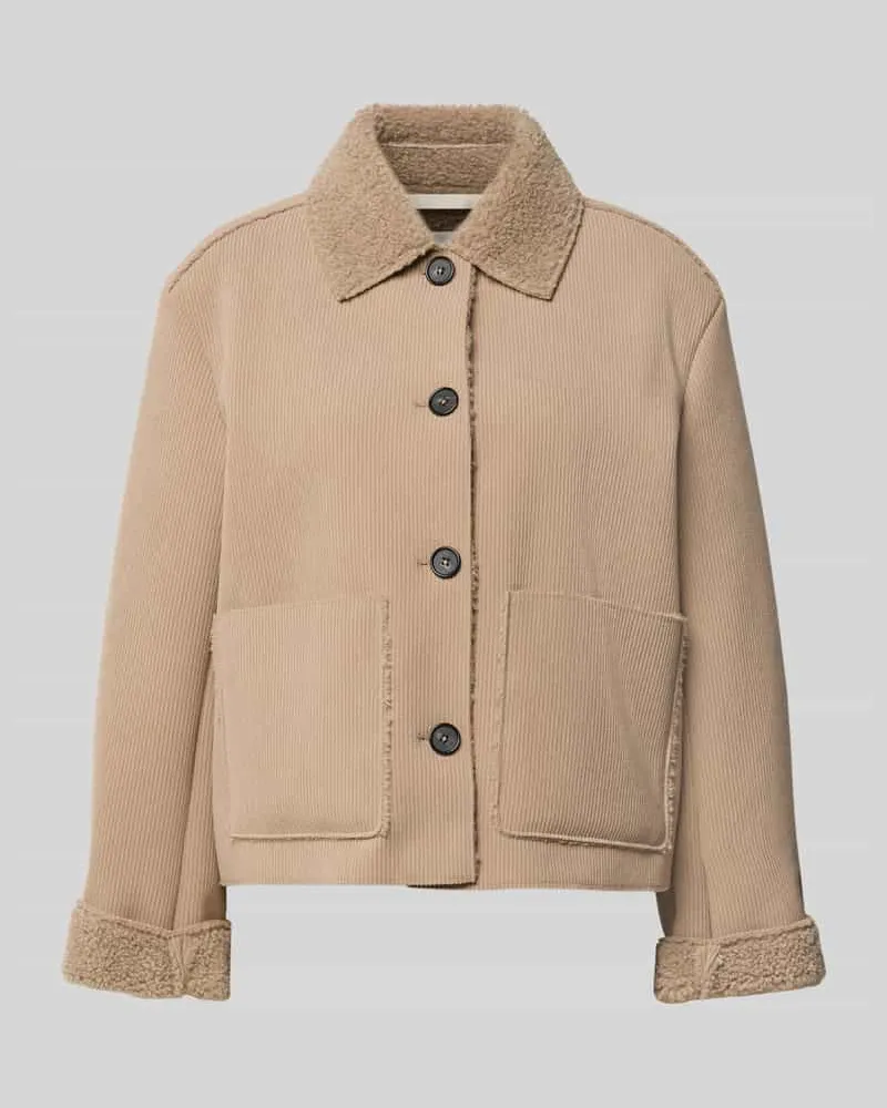 Marc O'Polo Regular Fit Blouson in Cord-Optik Taupe