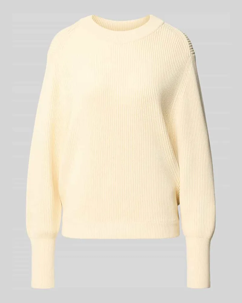 Victoria Beckham Relaxed Pullover mit Viskose-Anteil Ecru