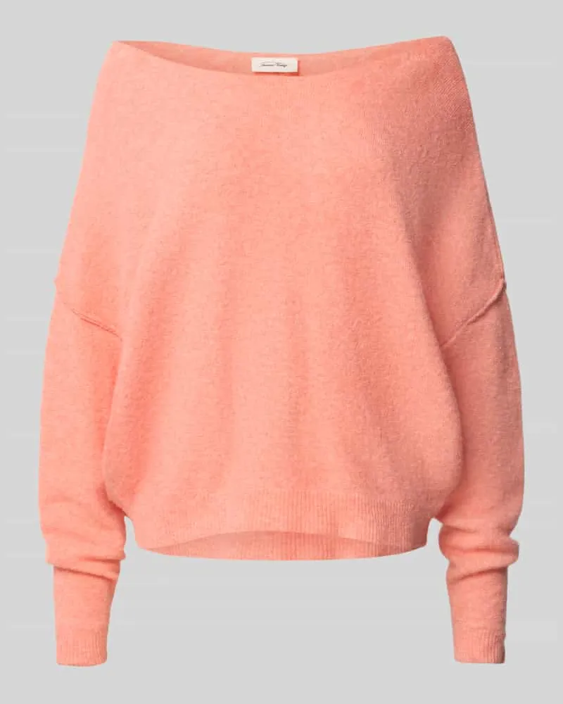 American Vintage Strickpullover mit U-Boot-Ausschnitt Modell 'DAMSVILLE Koralle