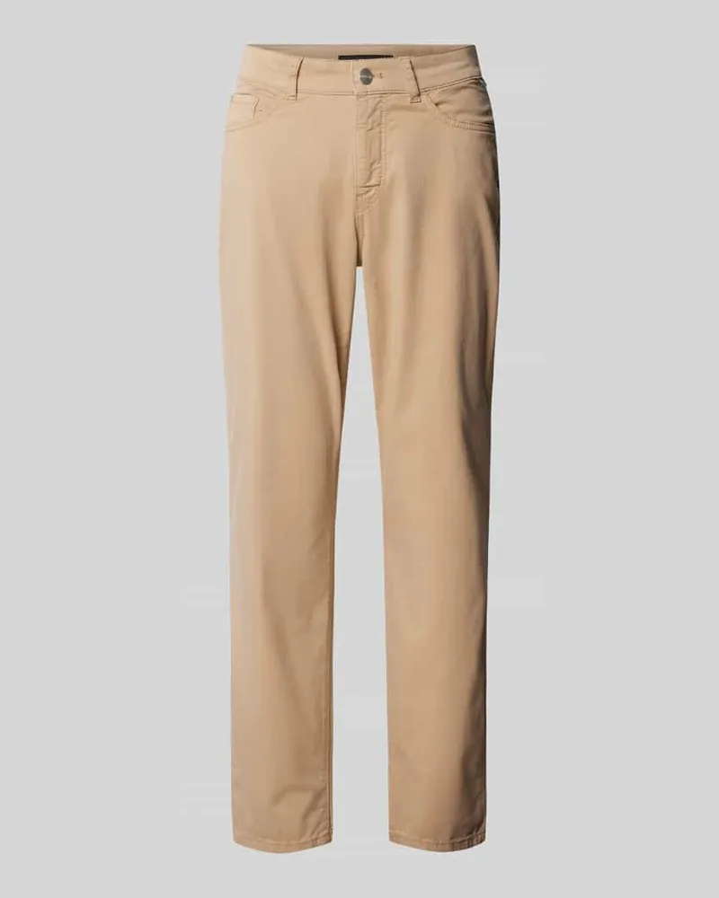 Marc Cain Slim Fit Hose in unifarbenem Design Modell 'SILEA Sand