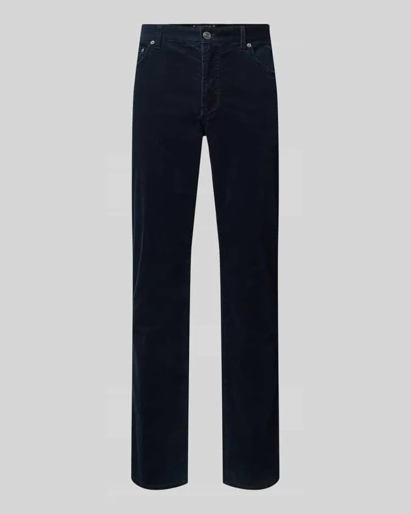Tommy Hilfiger Straight Leg Cordhose im 5-Pocket-Design Modell 'DENTON Dunkelblau