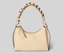 Handtasche mit Label-Detail Modell 'BOHEME GRANA DOUBLE HOBO