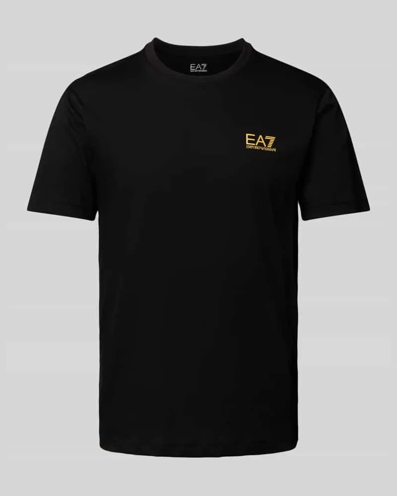 EA7 T-Shirt mit Label-Print Black