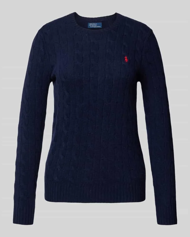 Ralph Lauren Strickpullover aus Wolle-Kaschmir-Mix Modell 'JULIANNA Marine