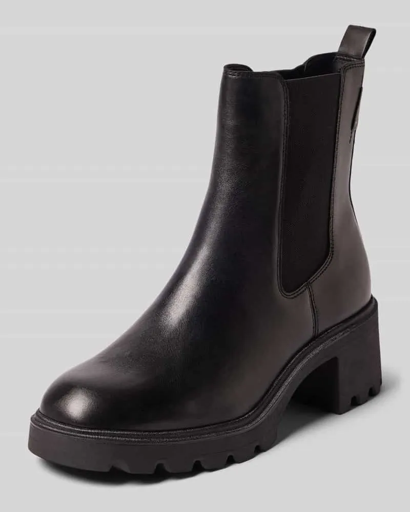 Tamaris Stiefeletten aus echtem Leder Black