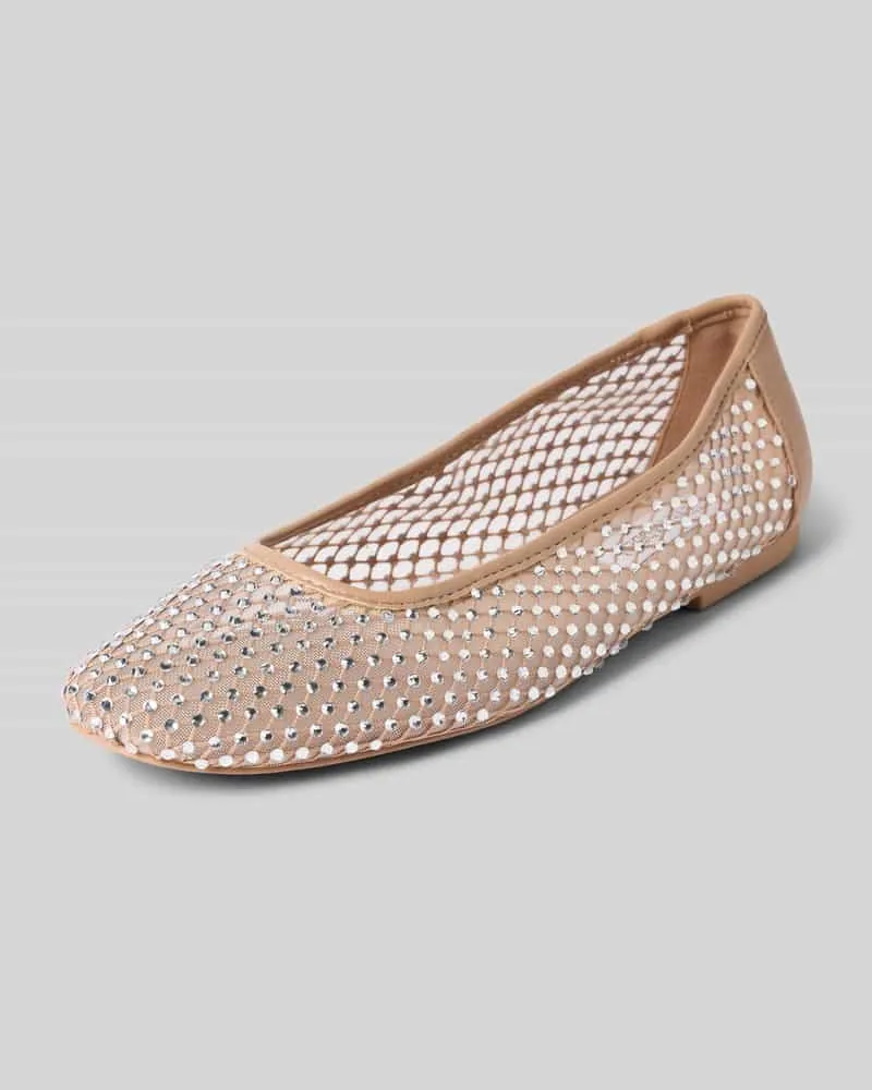 Steve Madden Ballerinas mit Allover-Strasssteinbesatz Modell 'AUDEN Sand