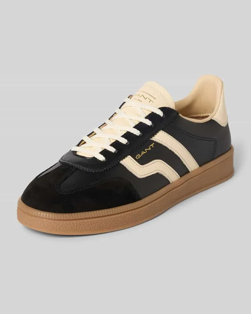 Gant Sneaker aus echtem Leder mit Logo-Prägung Modell 'Cuzima Black