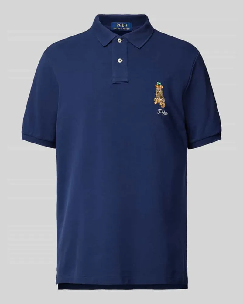 Ralph Lauren Poloshirt mit Logo-Stitching Marine