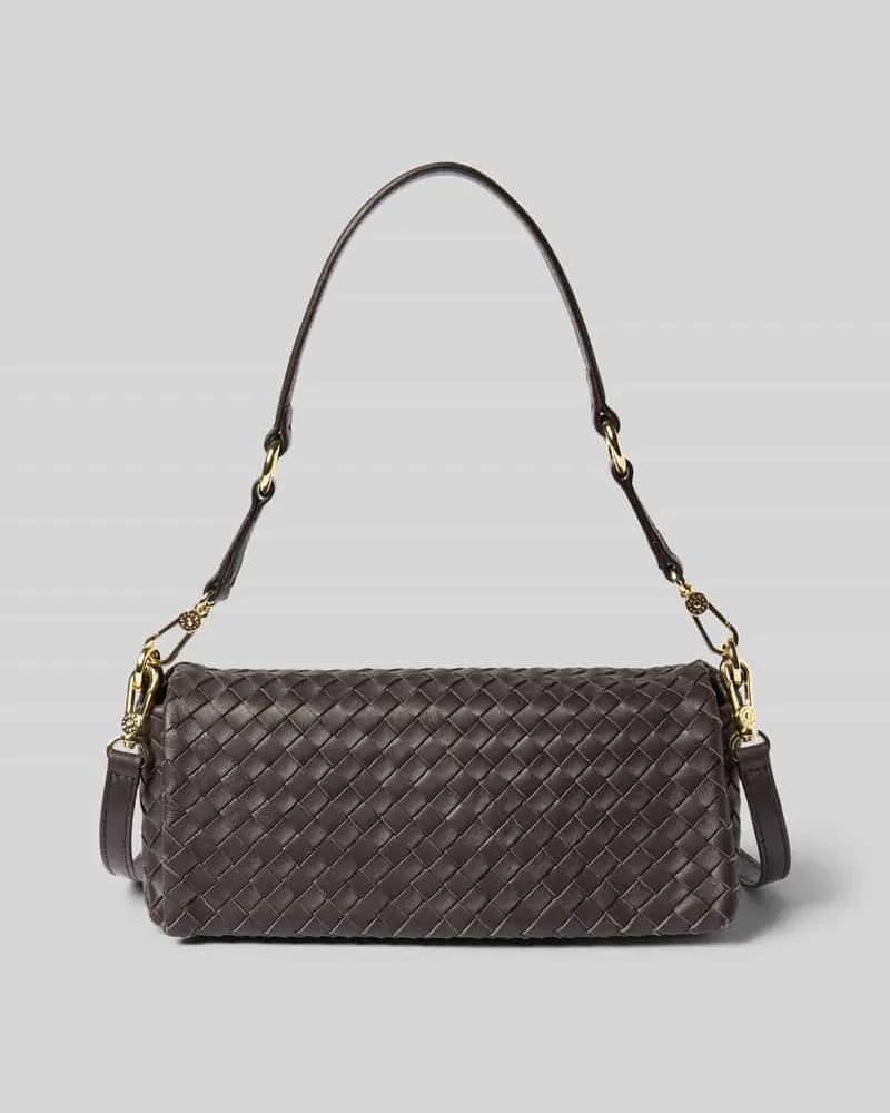 Abro Handtasche mit abnehmbarem Tragehenkel Modell 'MILA Dunkelbraun