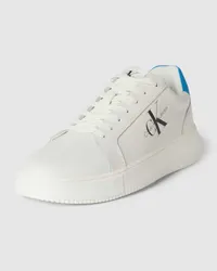 Calvin Klein Sneaker mit Label-Print Weiss