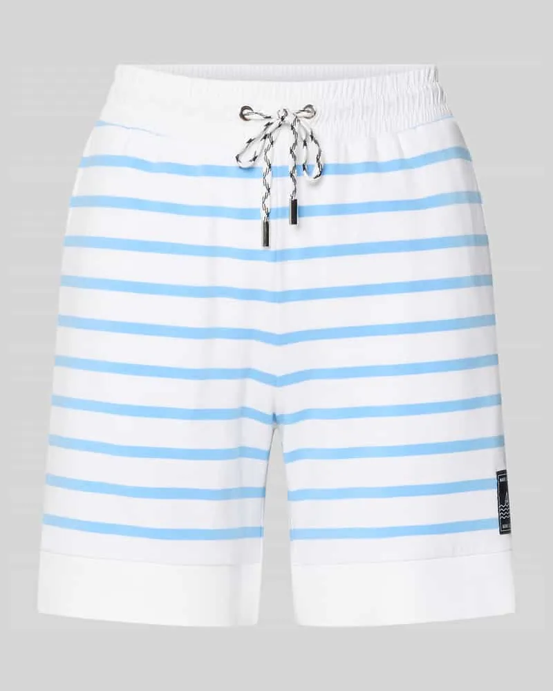 Marc Cain Shorts mit Label-Detail und Tunnelzug Weiss