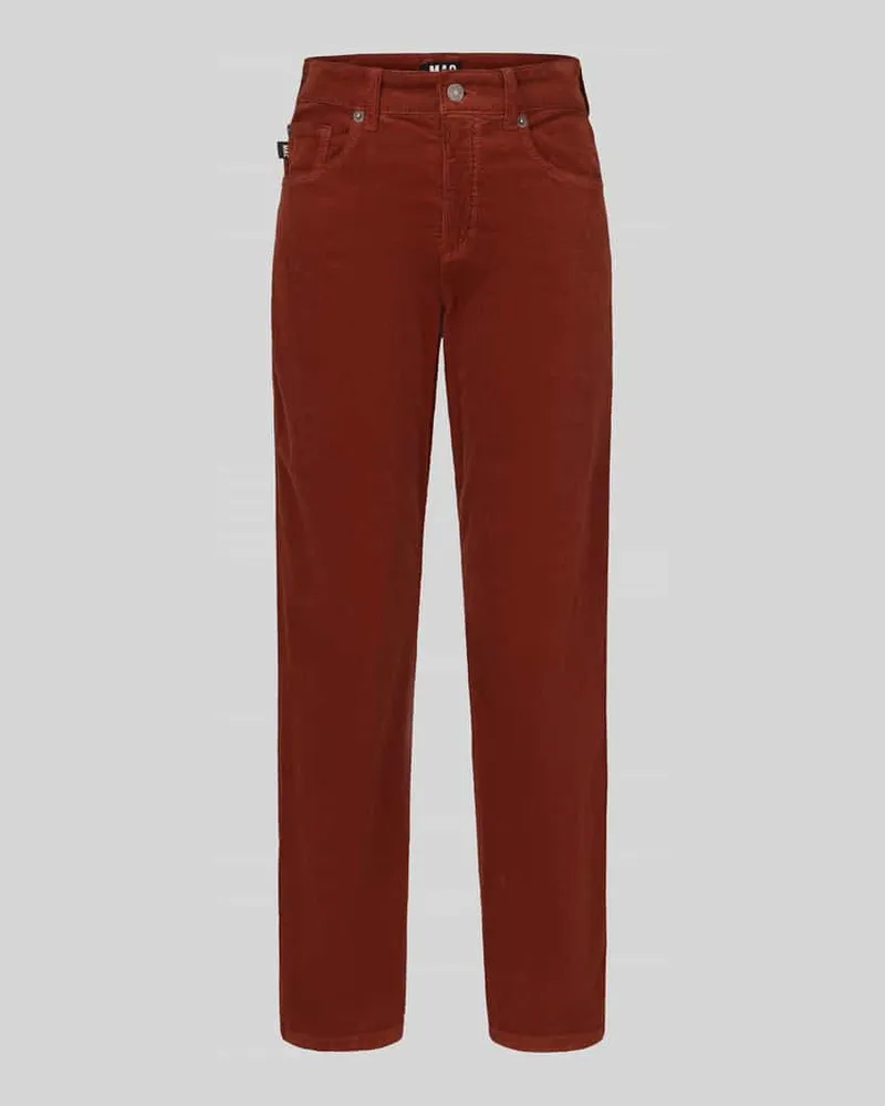 MAC Jeans Regular Fit Cordhose mit Cordstruktur Modell 'Gina Straight Terra