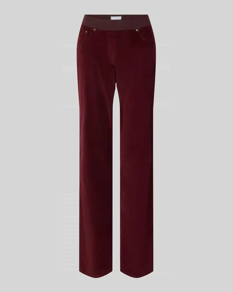 Brax Slim Fit Jeans aus Baumwoll-Viskose-Mix Modell 'Pamina Bordeaux