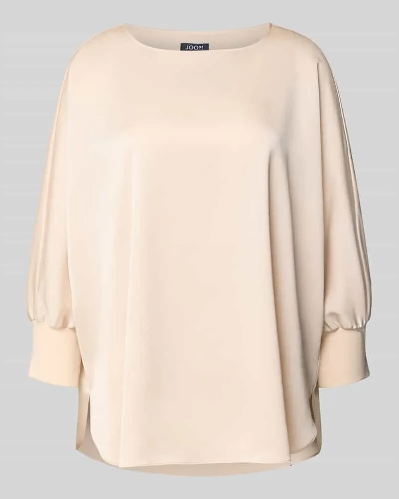 JOOP! Blusenshirt aus Satin mit 3/4-Arm Beige