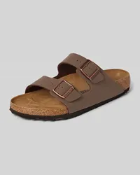 Birkenstock Sandalen mit Dornschließen Modell 'Arizona Mittelbraun