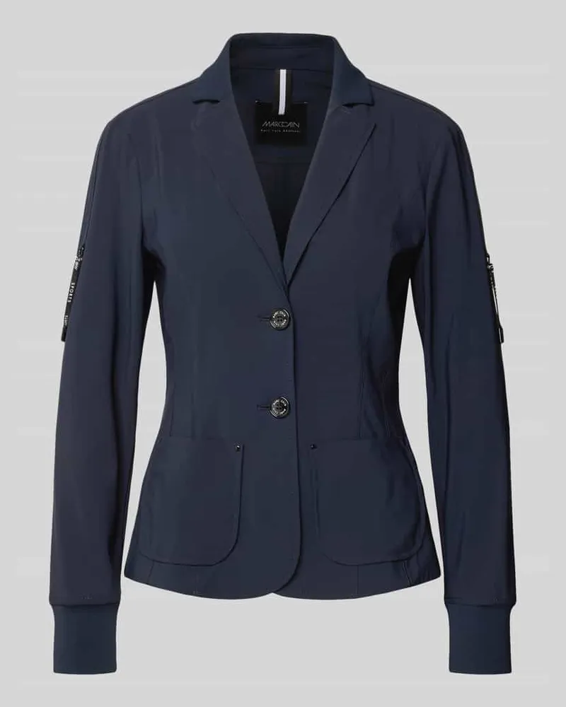 Marc Cain Blazer mit Knopfverschluss Marine