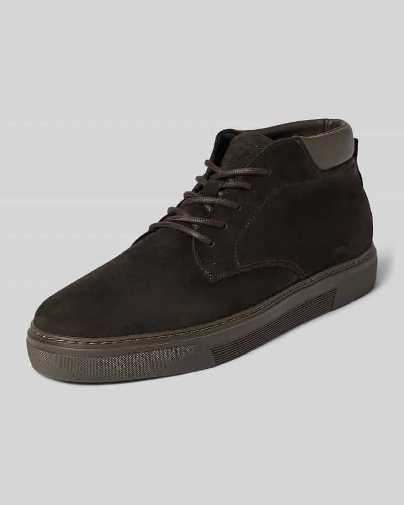 Marc O'Polo Sneaker aus echtem Rindsleder Modell 'MALTE 11 Dunkelbraun