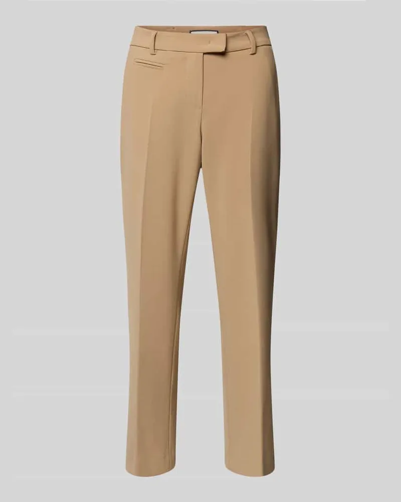 SEDUCTIVE  Slim Fit Stoffhose in verkürzter Passform Modell 'MARY Sand