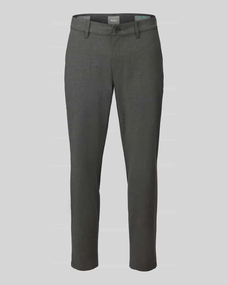 Brax Tapered Fit Stoffhose mit Viskose-Anteil Modell 'Phil Anthrazit