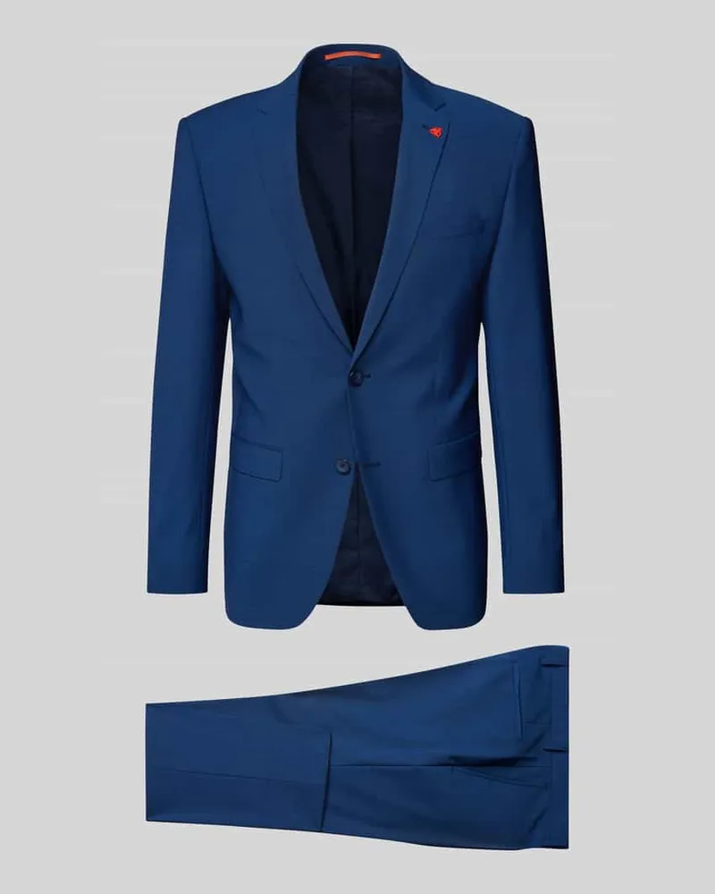 Roy Robson Anzug mit Reverskragen Blau